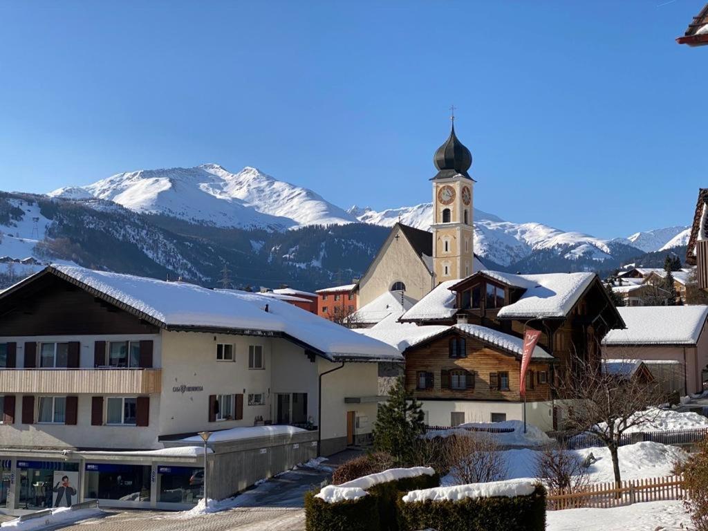 Ferienwohnung Dorfzentrum Disentis Bagian luar foto